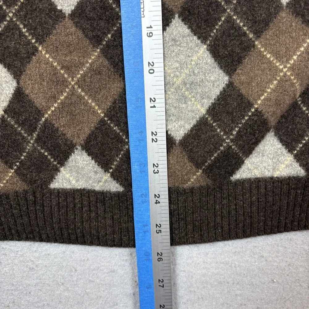 VTG Brooks Brothers Men 100% Scottish Lambs Wool 1/4 Zip Sweater XXL (L/XL 33sl)